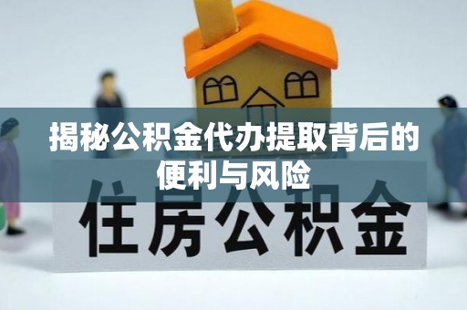 宝山揭秘公积金代办提取背后的便利与风险