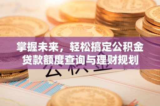 宝山掌握未来，轻松搞定公积金贷款额度查询与理财规划