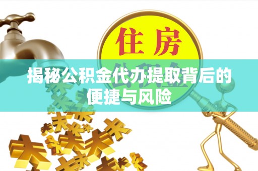 宝山揭秘公积金代办提取背后的便捷与风险