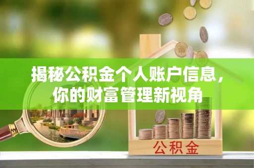 宝山揭秘公积金个人账户信息，你的财富管理新视角