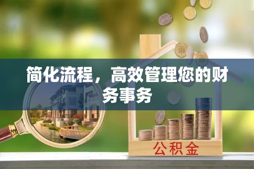 宝山简化流程，高效管理您的财务事务